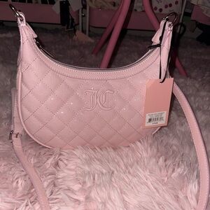 Juicy Couture Isn’t She Lovely Crossbody Pink Quilted Women's Bag